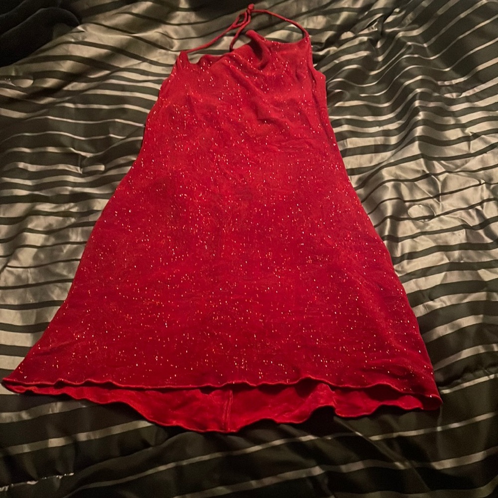 Hourglass Size Large Sleeveless Glitter Dress